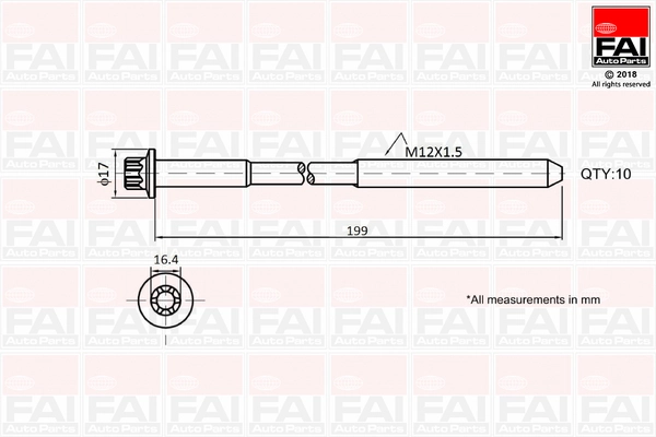 Cylinder Head Bolt Set